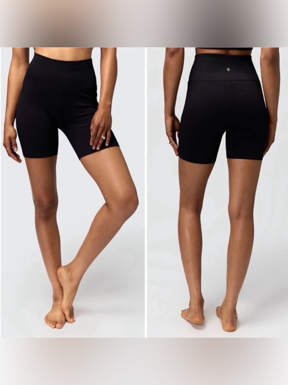 🖤Spiritual Gangster Black High-Rise Bike Shorts Size M/L EUC